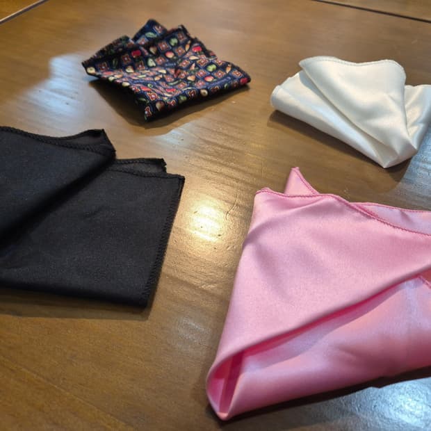 포켓 스퀘어 4종