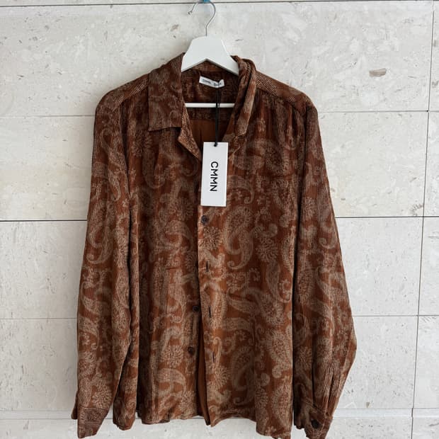 CMMN SWDN 커먼 스웨덴 페이즐리 셔츠 새상품 48