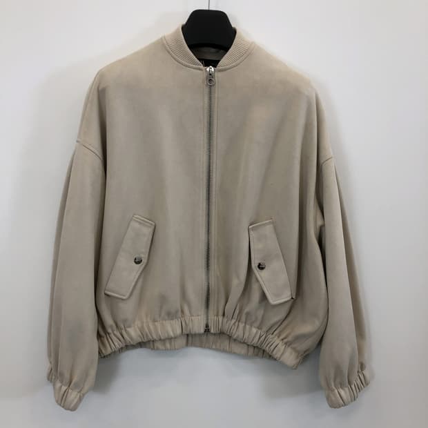 자라 에코스웨이드 블루종자켓 오버 S 