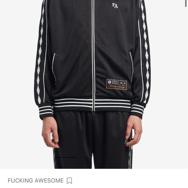 퍼킹어썸 베스킷볼 웜 업 자켓 블랙 XL