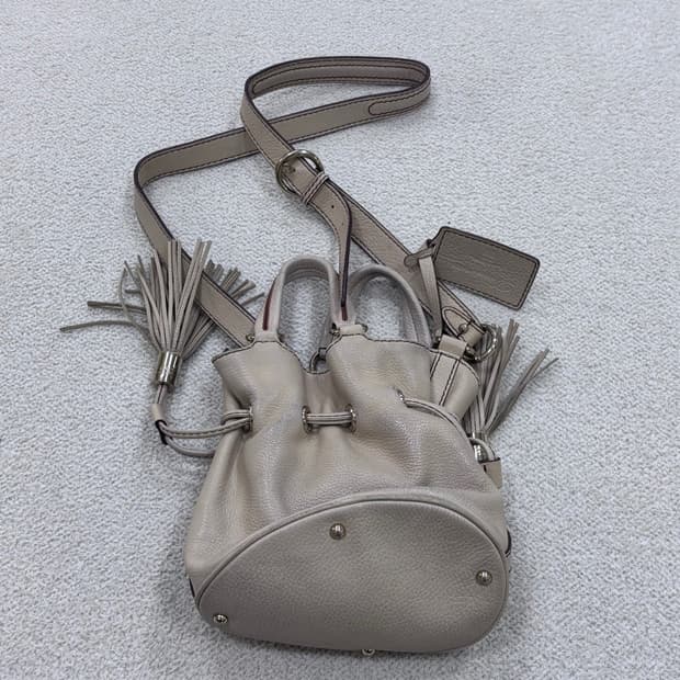 F 란셀 가죽 버킷백 0407E2