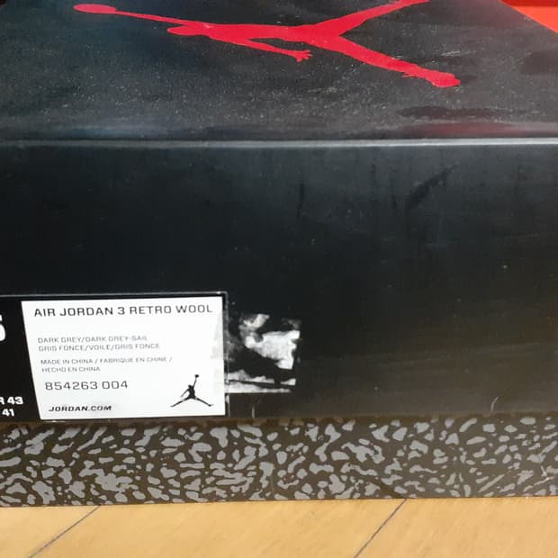 나이키 에어 조던3 울 wool 나코택 새상품 275