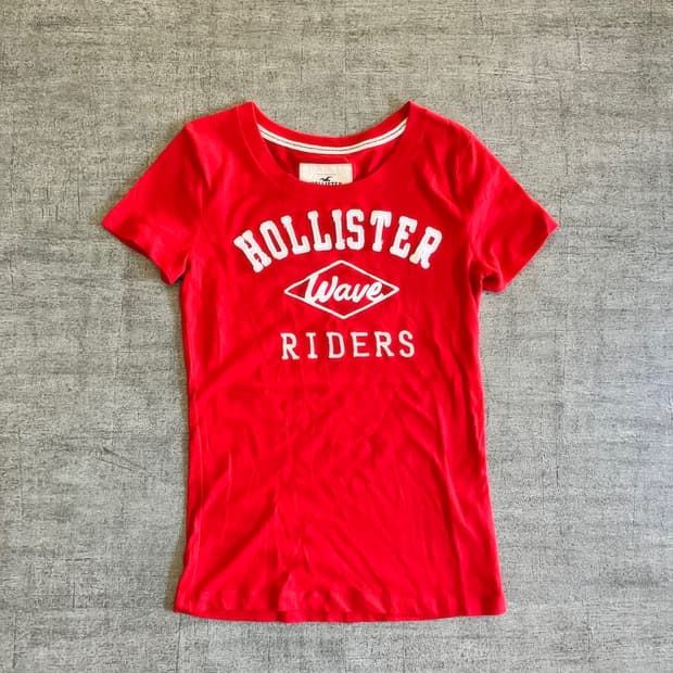 Hollister 홀리스터 핀터깔y2k 딱붙핏 반팔티셔츠