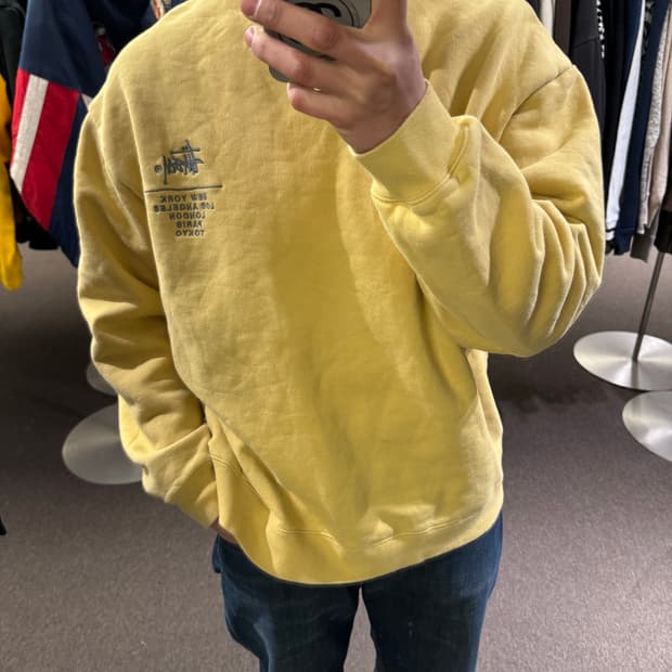 L)스투시 빈티지 시티 스웻셔츠