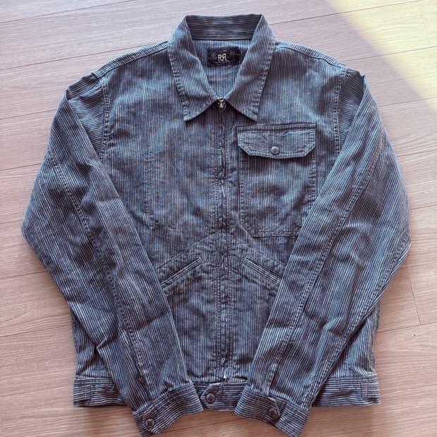 rrl 더블알엘 코튼 리넨 스트라이프 자켓 M