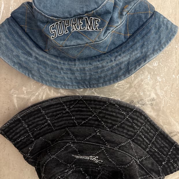 슈프림 데님 버킷햇 