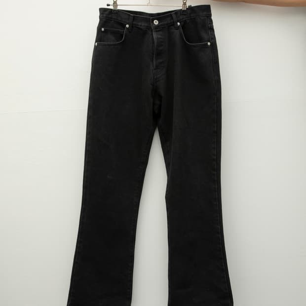 innir 플레어 데님 팬츠 블랙