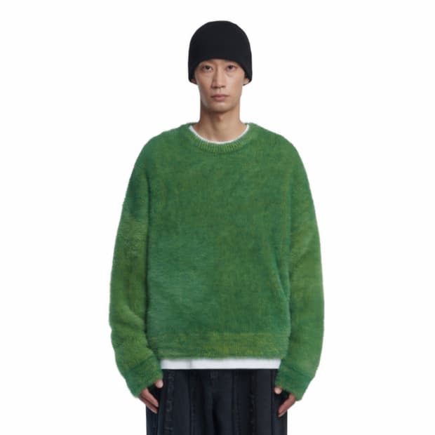 노매뉴얼 2022 헤어리 니트 / 남성 니트 / 남자 니트