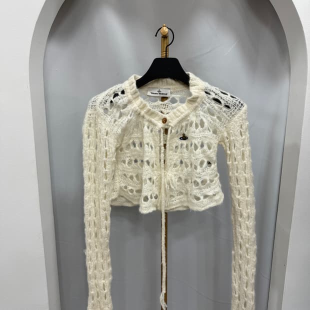 비비안웨스트우드 레이스워크 가디건 S 