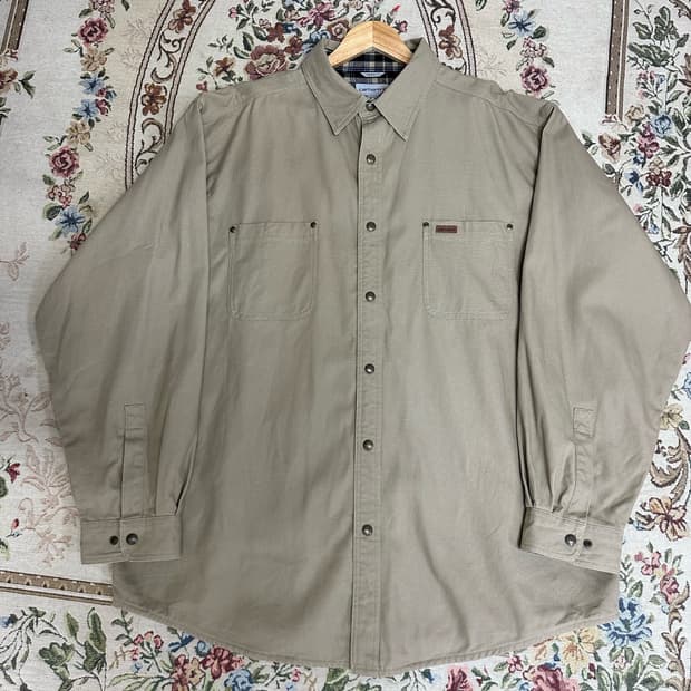 Carhartt 칼하트 헤비 프란넬 코튼 워크 자켓 셔츠 