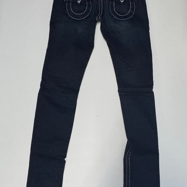 정품!! 여성 트루릴리전 스티치 스키니 데님팬츠 31인치