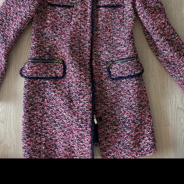 르샵 울 양모 트위트 코트