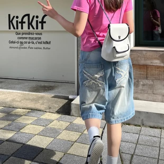 엔와이엑스엑스 닉스 데님 버뮤다 팬츠