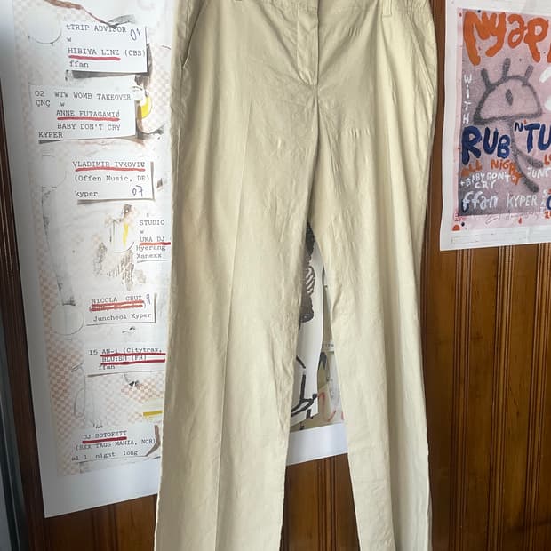 띠어리 theory 리넨 바지