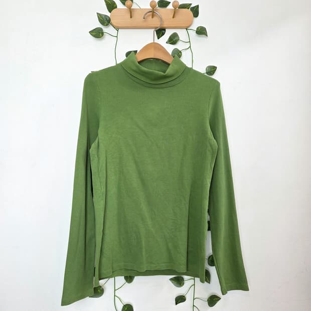 초록 목폴라 슬리브