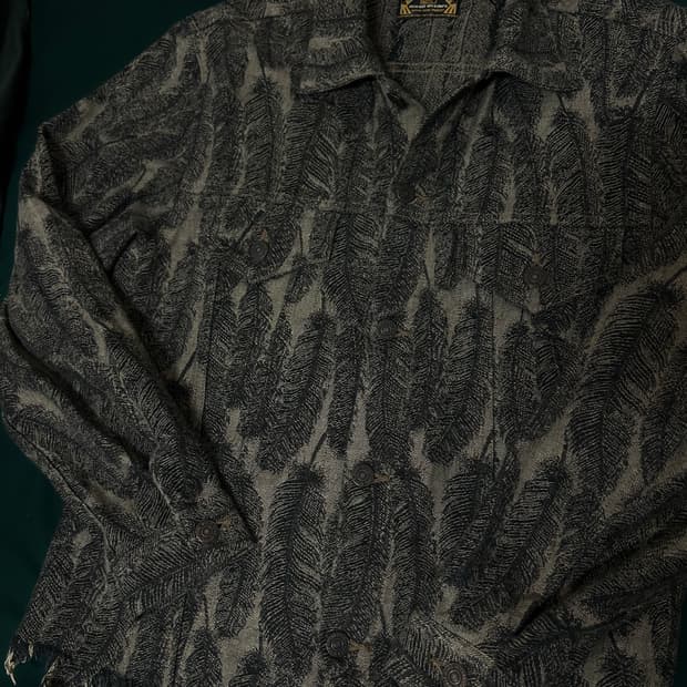 캐피탈 페더자켓 블랙베이지 M