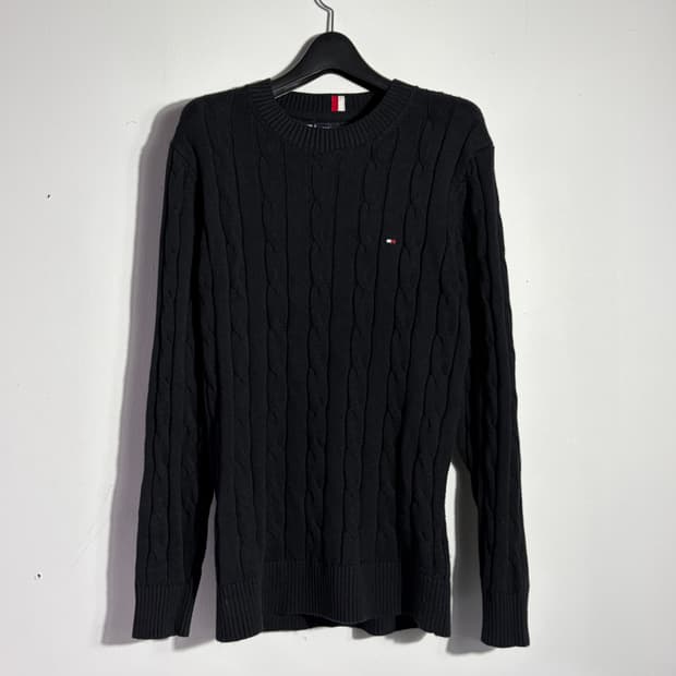 타미힐피거 블랙 니트 (무료배송)