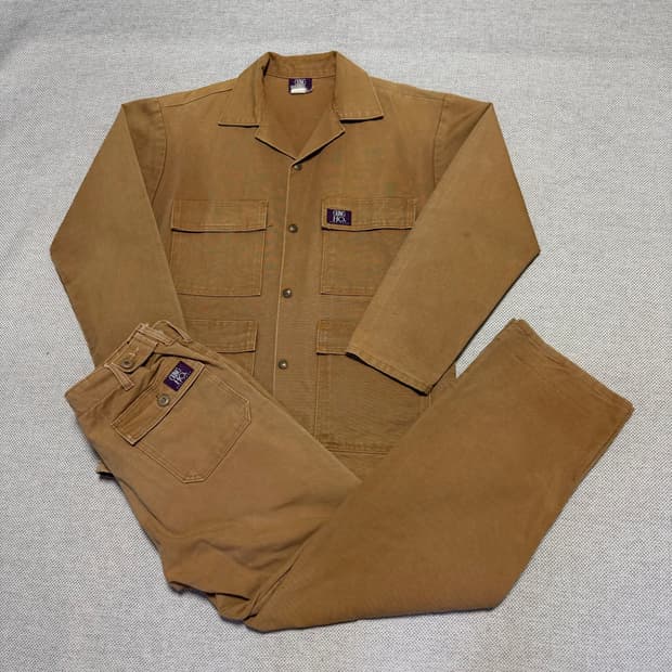 USA 빈티지 GUNG HO 워크자켓 퍼티그 팬츠 셋업