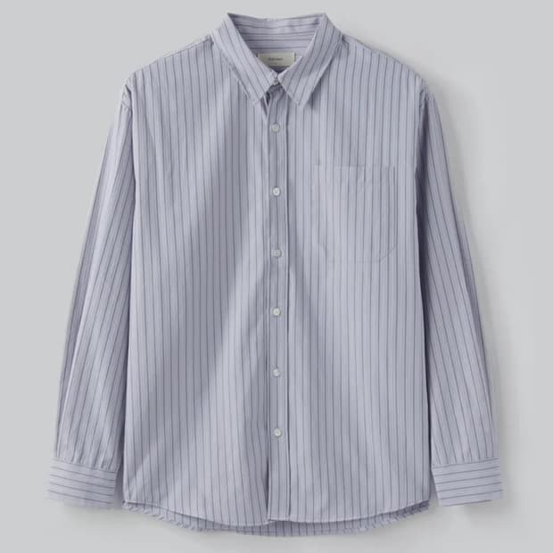 파브레가 로렌 스트라이프 셔츠 (스카이 블루)