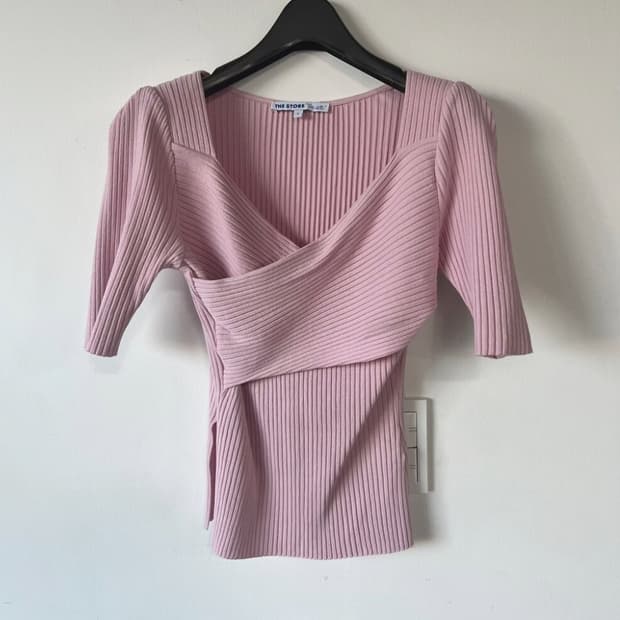 폼더스토어 레이어 골지 니트 탑