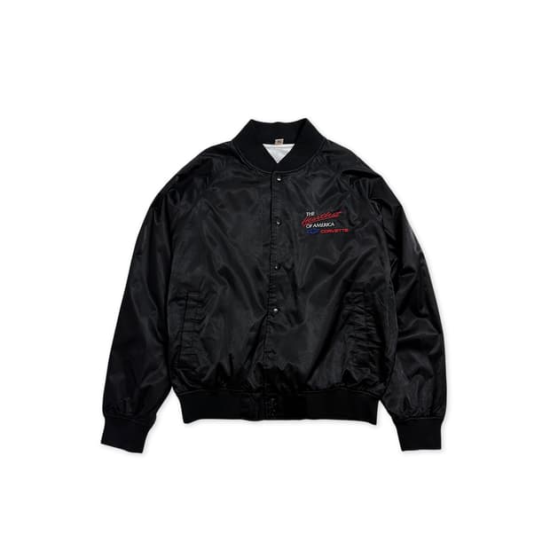 쉐보레 콜벳 사틴 베이스볼 자켓