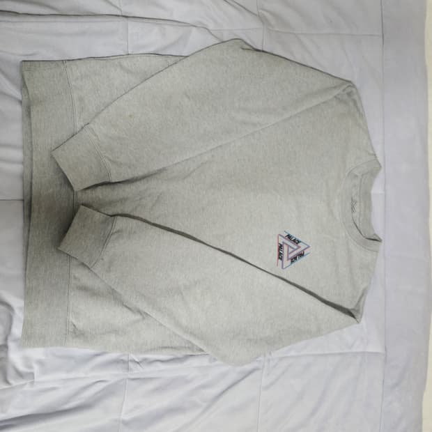 팔라스 베이지컬리 트라이퍼그 크루넥 그레이 xl