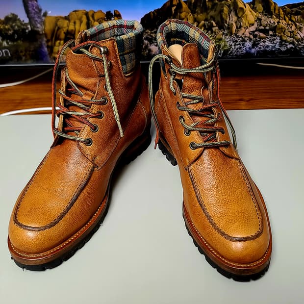 이태리 수제화 잠피에레(Zampiere) 가죽 부츠(265)​, 브라운