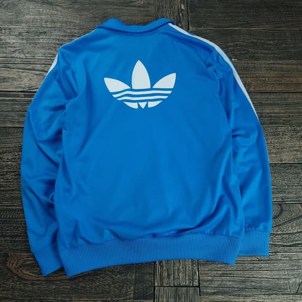 [아디다스] 빅로고 파이어버드 져지 트랙탑 집업 자켓 스카이 M19001