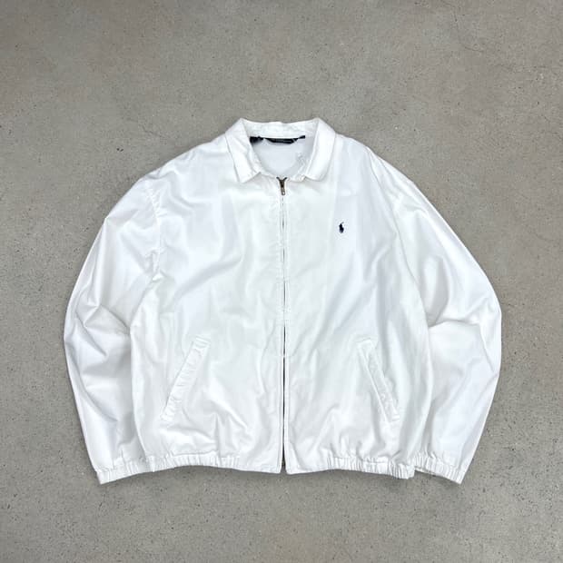 폴로 랄프로렌 90s 화이트 해링턴 자켓 