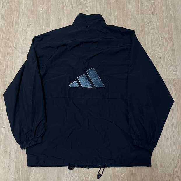 아디다스 코리아 90s 올드스쿨 빅로고 바람막이 자켓 L/100 