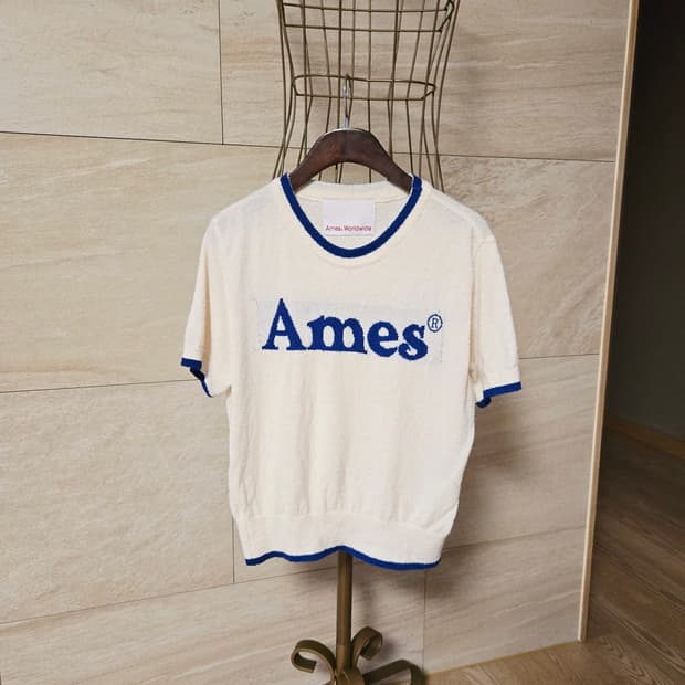 [F] AMES 아메스 니트 반팔티