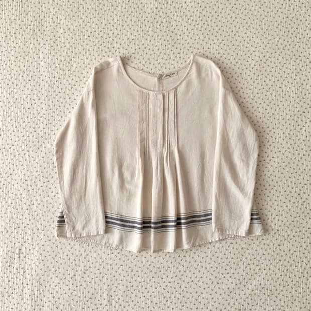 SM2 스트라이프 린넨 블라우스