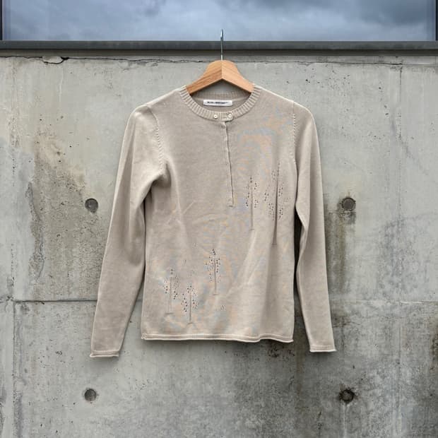 Beige Punching Knit