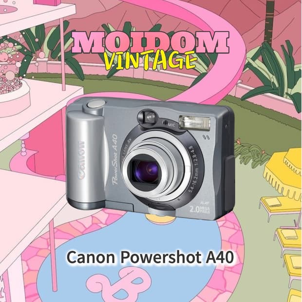 작례⭕️ 캐논 파워샷 A40 실버 디카 카메라 canon