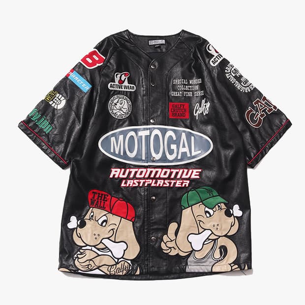 GALFY - 25SS LEATHER RACING SHIRT