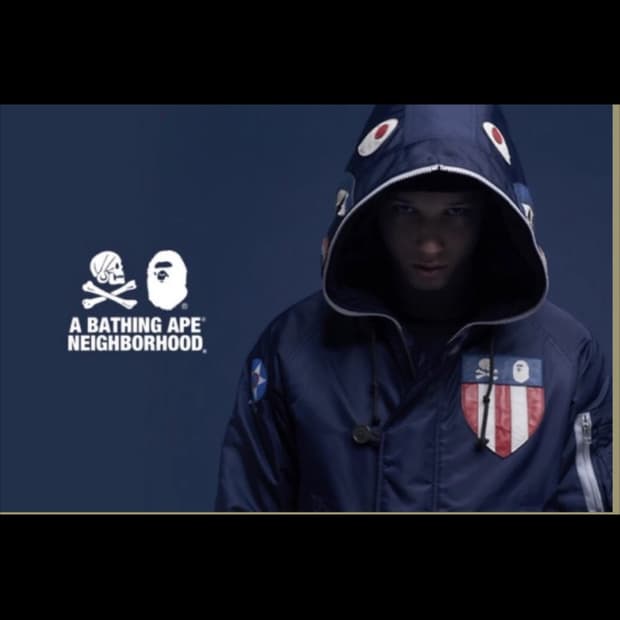 베이프BAPE X 네이버후드 NBHD 샤크 후드 자켓 L
