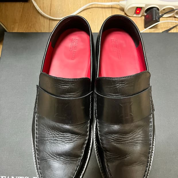 앙팡리쉬데프리메 erd 레더 페니로퍼 블랙 41 판매