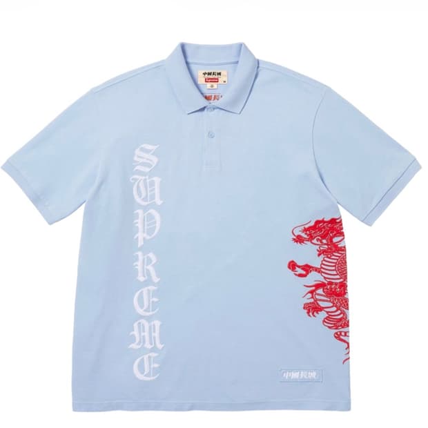Supreme 차이나 드래곤 폴로 M 새상품