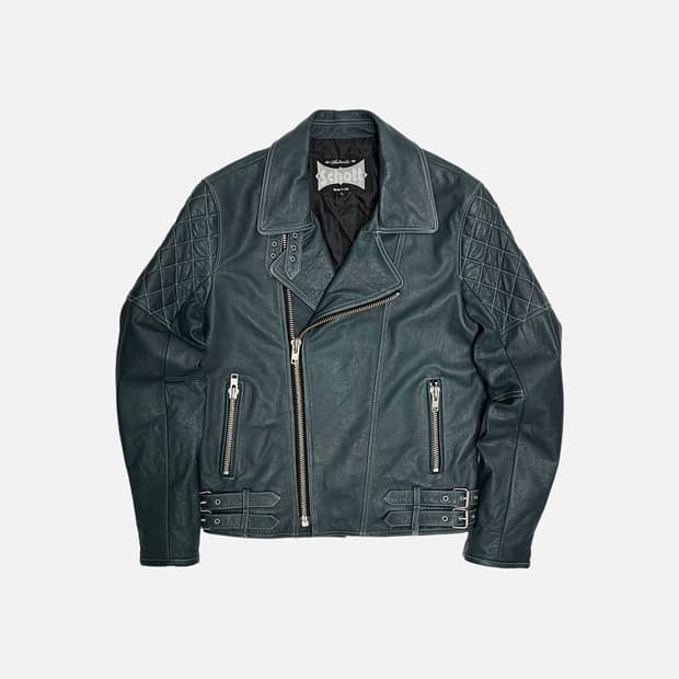 Schott 쇼트 소가죽 라이더 자켓