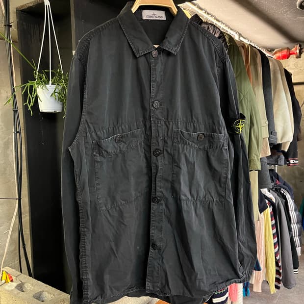스톤 아일랜드 셔츠 차콜 XL #csz595