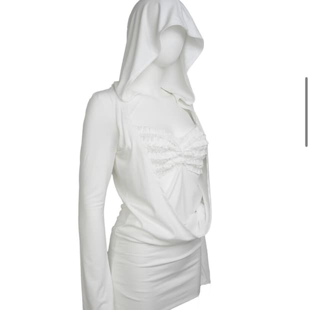 Elfelf archives DRAPED HOODIE DRESS [ivo