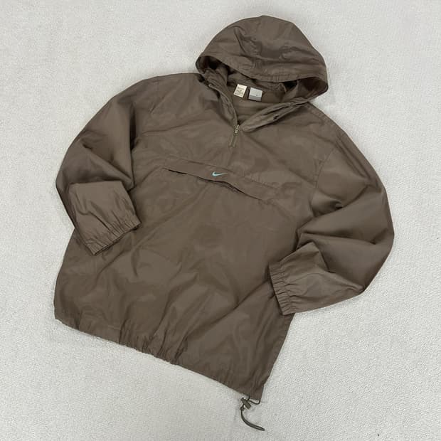 나이키 올드스쿨 우븐 브라운 아노락 100