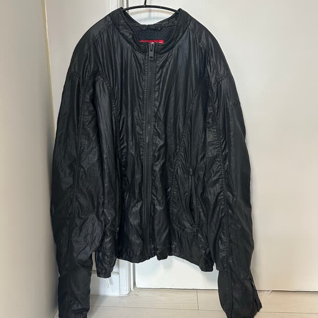새상품 디젤 Biker Jacket In Shiny Ripstop  3x