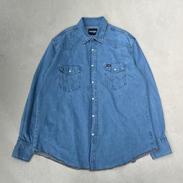 랭글러 워크 데님셔츠 s08970