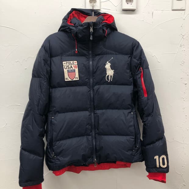 폴로 빅포니 usa 다운 자켓