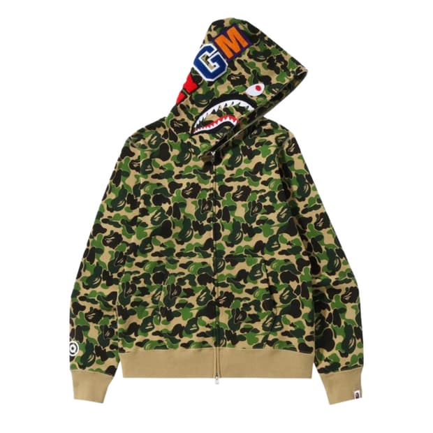 베이프 ABC 카모 후드집업 L사이즈