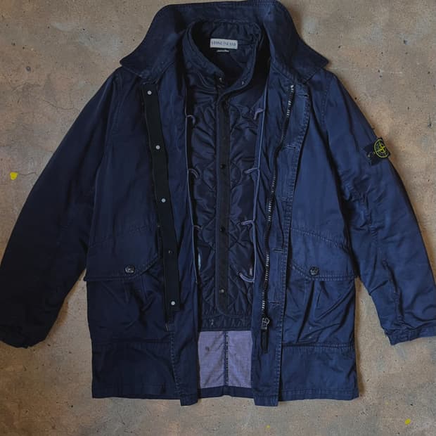 [L]02AW 스톤아일랜드 아카이브 라소고마토 라이너 코트 자켓