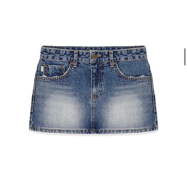 글로니 데님 스커트