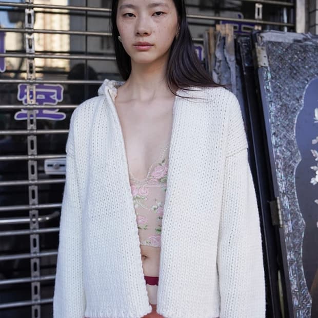 누아누 니트 집업