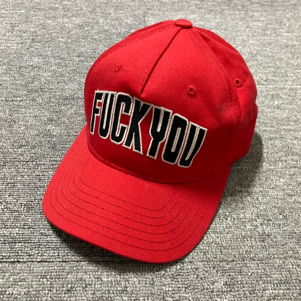 빈티지 FUCK YOU 트러커 캡
